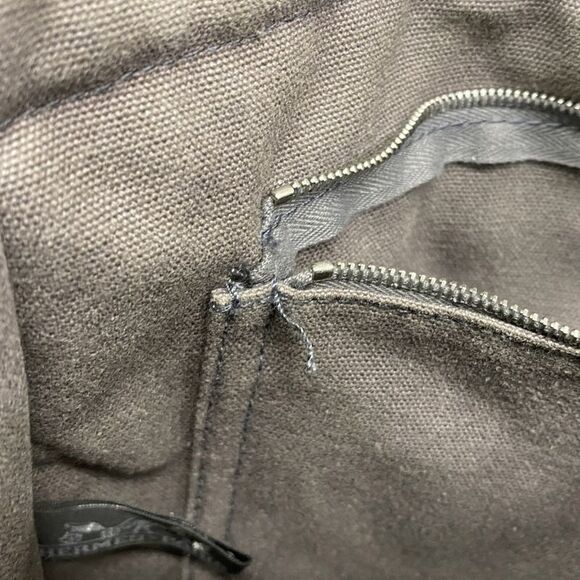 Hermes Tote Bag Fourre Tout MM Canvas Gray Silver Hardware Women - Picture 9 of 10